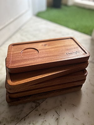 Serving Trays with Cup Holder