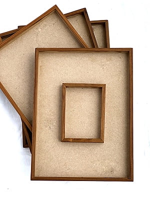 Duo Teak Frames | MDF Base | Varmala Preservation